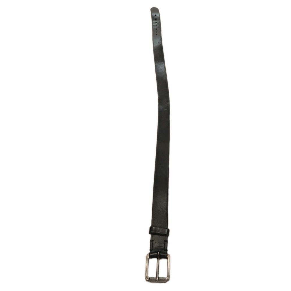Levi's Belt Men M 34-36 Black Genuine Leather Silver Buckle Classic Workwear